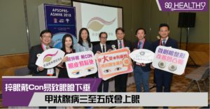 捽眼戴Con易致眼瞼下垂 甲狀腺病三至五成會上眼