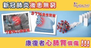 新冠肺炎後患無窮 康復者心肺腎俱傷