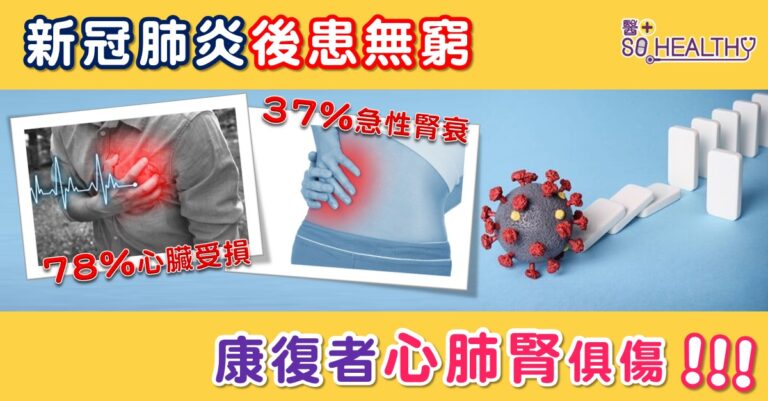 新冠肺炎後患無窮 康復者心肺腎俱傷