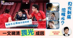 日本隊水谷隼戴特製眼鏡打出乒乓球混雙第一，以為扮有型？實情係患有眼疾畏光。係咪眼疾先會導致畏光？有無方法自我評估？唔戴太陽眼鏡仲有無其他方法改善畏光？