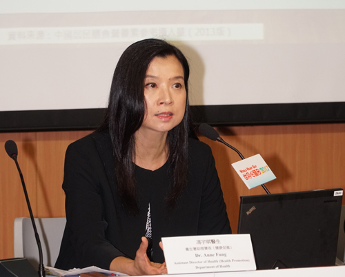 衞生署助理署長馮宇琪表示約33%受訪的12歲學童每天均吃小食一次或以上 。