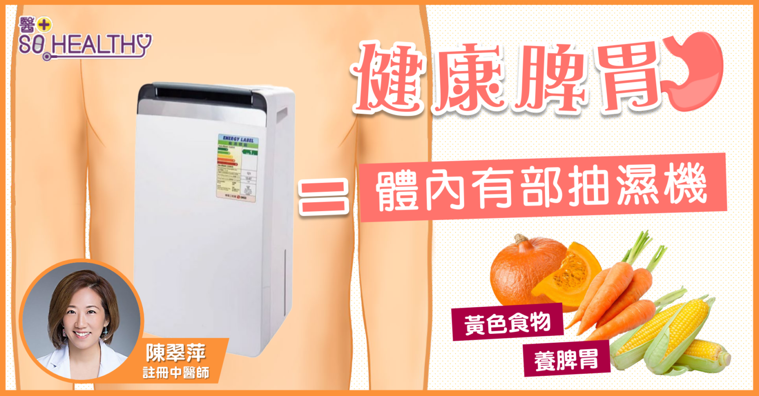 健康脾胃 = 體內有部抽濕機